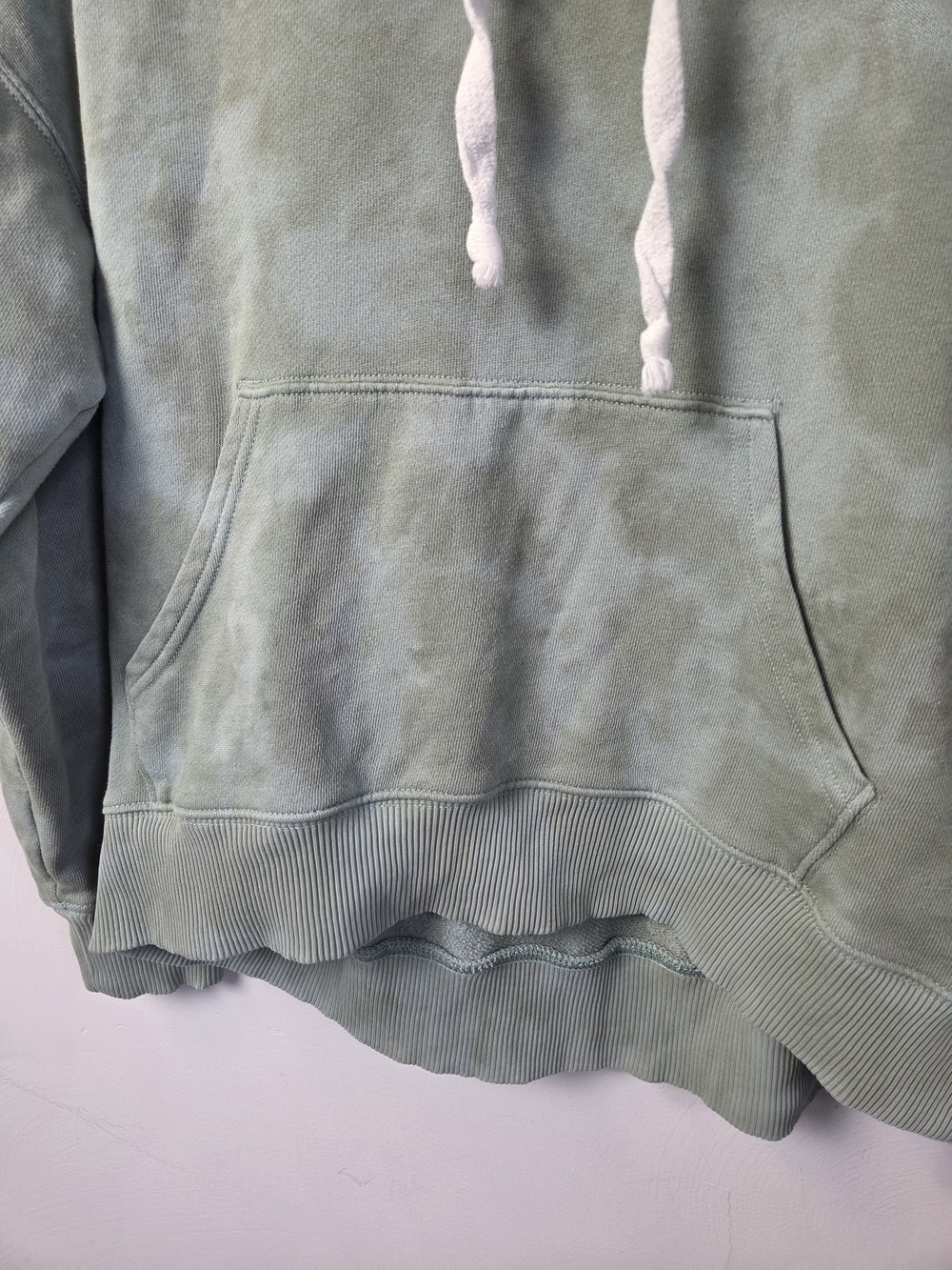 Aerie Women’s Sage Green Tie Dye Pullover Hoodie Sweatshirt Size XS - Picture 5 of 12